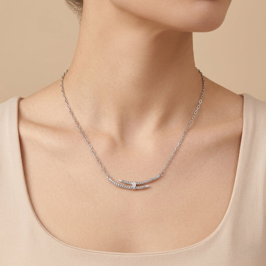 LUXURIANT DIAMOND - Lab Grown Diamant SI-GH Halskette ca. 50 cm 925 Silber ca. 0,13 ct.