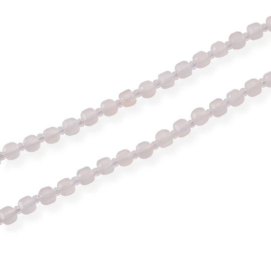 Achat, Glas Halskette, flexibel, 316L Edelstahl 85.00 ct