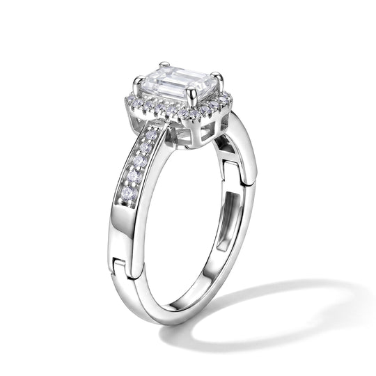 LUXURIANT DIAMOND - Lab Grown Diamant SI-GH SGL zertifiziert
Ring 925 Silber Rhodiniert (Größe 21.00) ca. 1,07 ct