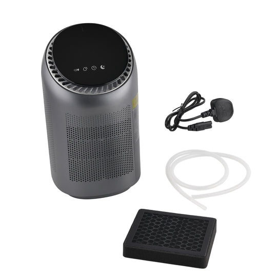 LIVMORE 2-in-1 Luftentfeuchter und Luftreiniger mit HEPA-Filter, 0,7L Wassertank, Grau