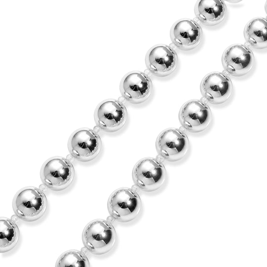 Rosa 10mm Muschelkernperle 50cm Halskette, Edelstahl