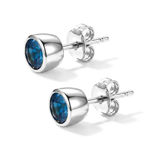 D'Joy Natürlicher Neon-Apatit Ohrringe 925 Silber Platiniert ca. 0.97 ct
