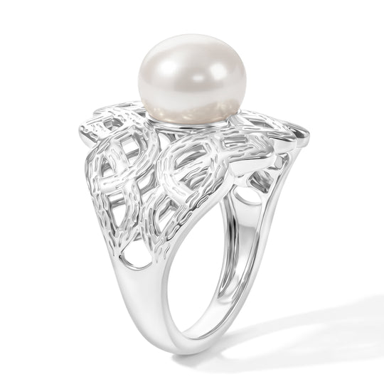 EVER TRUE Süßwasser Perle (9-9.5 mm) Ring 950 Kupfer (Größe 21.00)