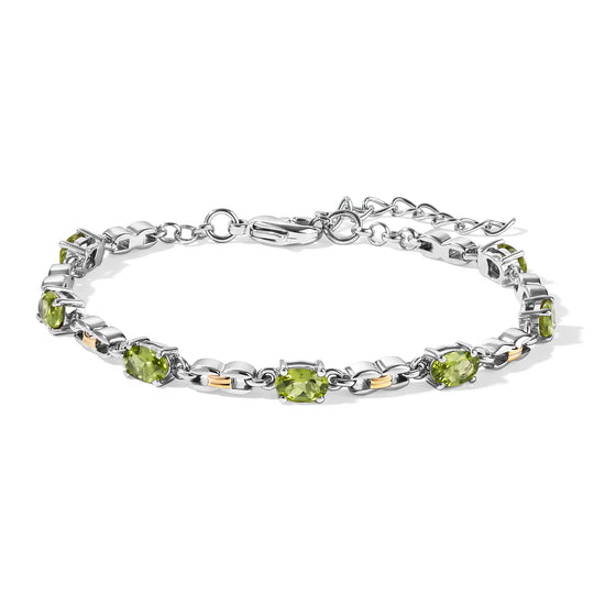 EVER TRUE Peridot Armband ca. 16.5 cm Nickelfreies Messing ca. 3.41 ct