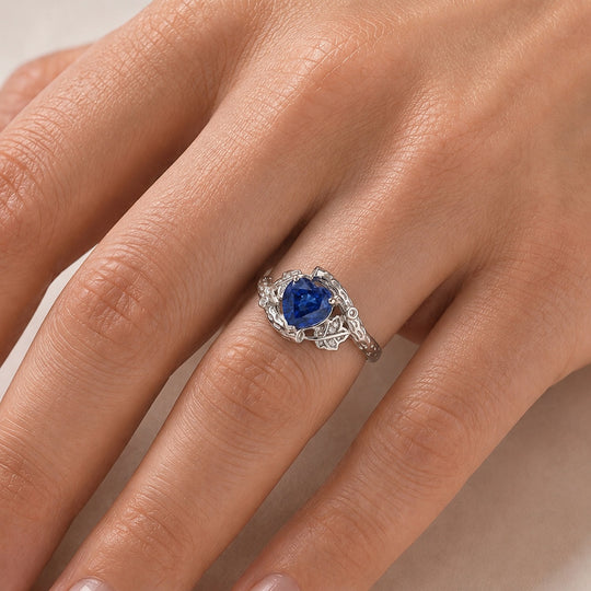 GP - AA Kyanit, Kanchanaburi Blauer Saphir Ring 925 Silber Rhodiniert (Größe 21.00) ca. 2,41 ct