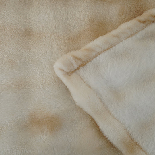LIVMORE Kuscheldecke in Batik-Optik, 150 x 200 cm, Taupe