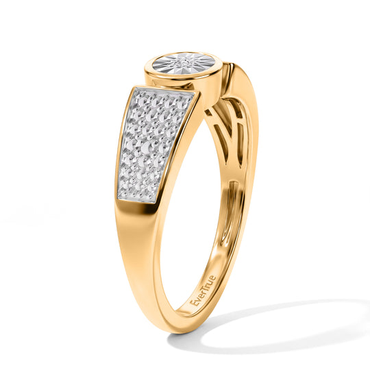 EVER TRUE Weißer Diamant Ring Nickelfreies Messing (Größe 16.00)