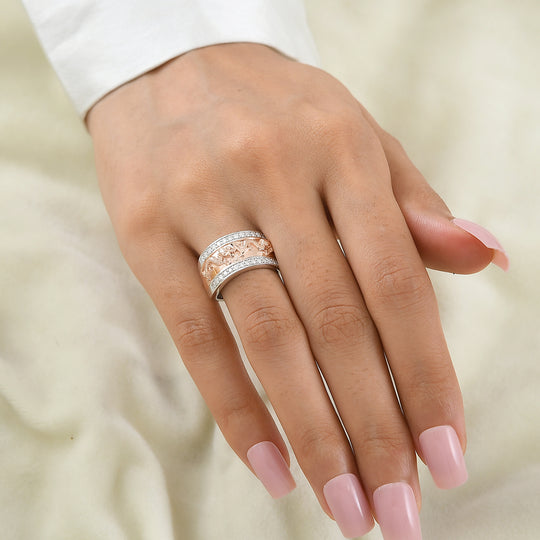 EVER TRUE Moissanit Ring 950 Kupfer (Größe 21.00) ca. 0,36 ct