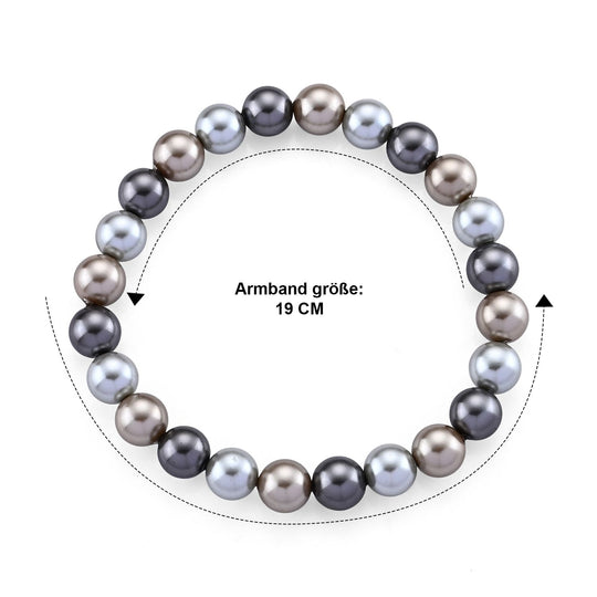 Flexibles Multi Muschelkernperlen Armband