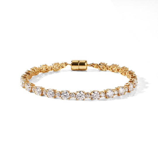 D'Joy Moissanit Armband ca. 19 cm 925 Silber Rhodiniert ca. 11,66 ct.
