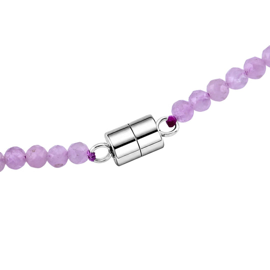 Kunzit, Zhuji Akoya-Perle (5-6mm) Halskette ca. 50 cm 316L Edelstahl 30.01 ct