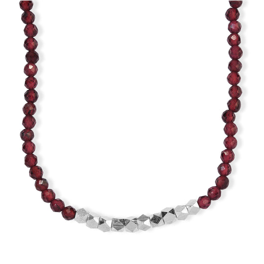 EVER TRUE Citrin Halskette ca. 45 cm Nickelfreies Messing Platiniert ca. 40.00 ct