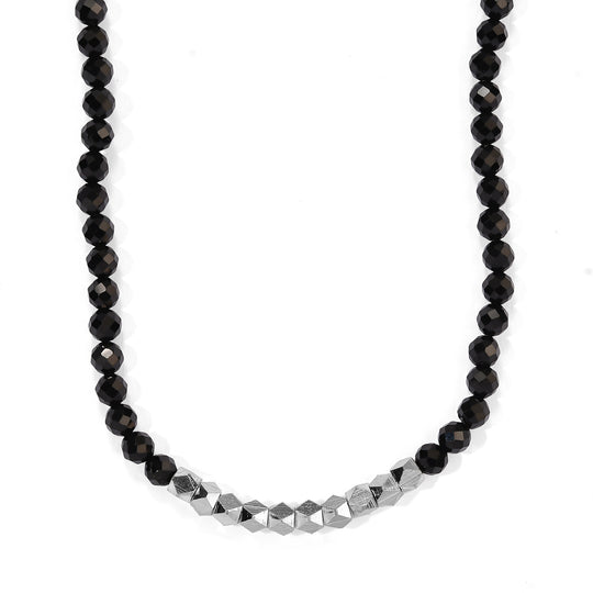 EVER TRUE Citrin Halskette ca. 45 cm Nickelfreies Messing Platiniert ca. 40.00 ct