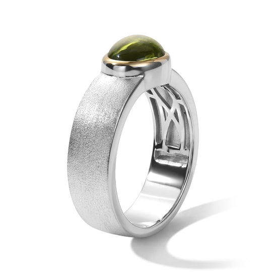 EverTrue AA Peridot Ring, Bronze mit Platin E-Beschichtung - 1,50 ct.