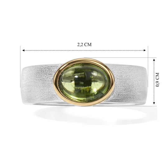 EverTrue AA Peridot Ring, Bronze mit Platin E-Beschichtung - 1,50 ct.