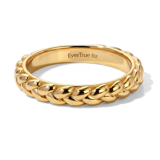 EVER TRUE Reine Bronze 750 VergoldetRing (Größe 16.00) ca. 2,37g