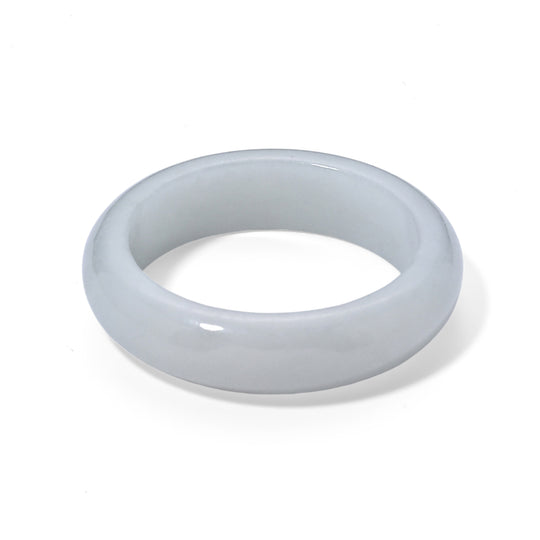 EXTREM SELTEN Natürlicher Weiße Jade Ring (Größe 21.00) ca. 15.00 ct