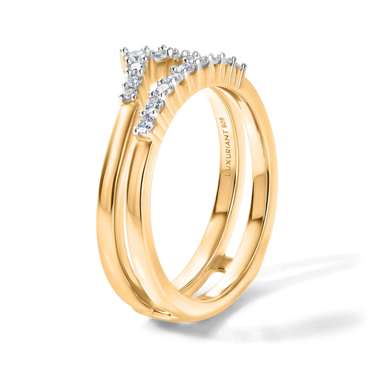LUXURIANT SI-GH Labor Diamant Ring, 925 Silber rhodiniert - 0,25 ct.