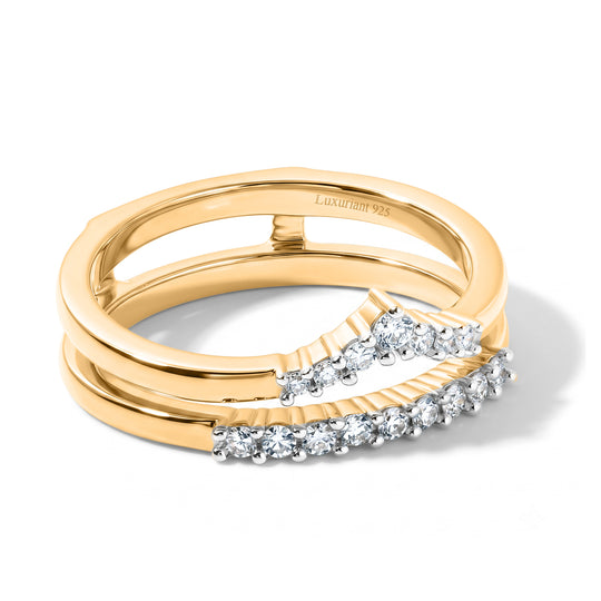 LUXURIANT SI-GH Labor Diamant Ring, 925 Silber rhodiniert - 0,25 ct.