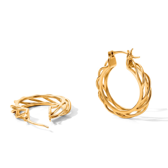 EverTrue Ohrringe, Bronze 750 vergoldet - 5,29 Gramm