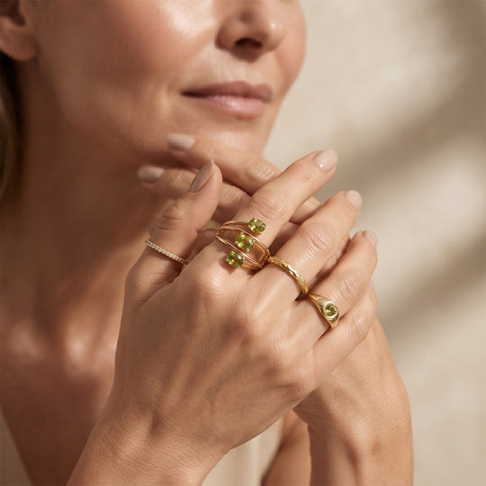 EVER TRUE Arizona Peridot Ring Reine Bronze (Größe 21.00) ca. 1,29 ct
