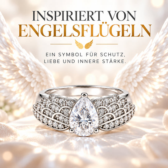 SCHUTZENGEL KOLLEKTION - D'Joy Moissanit Ring, 925 Silber rhodiniert - 1,47 ct.