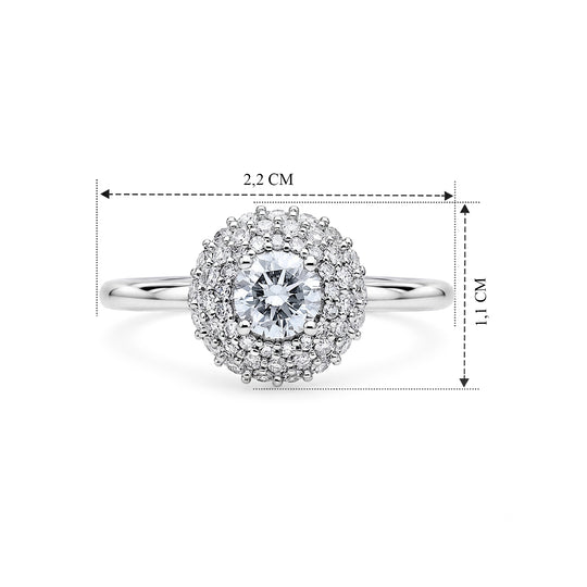 LUXURIANT DIAMOND - Lab Grown Diamant VS-EF Ring 950 Platin (Größe 21.00) ca. 1,02 ct