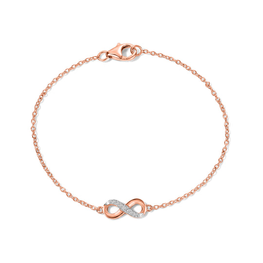 LUXURIANT DIAMOND - Lab Grown Diamant SI-GH Armband ca. 19 cm 925 Silber Rhodiniert
