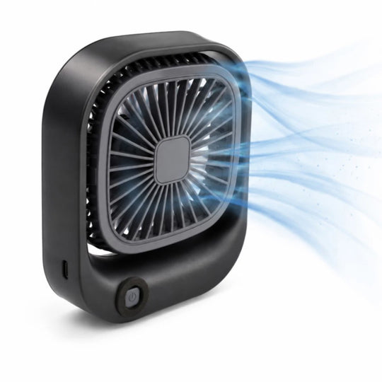 SILVERGEAR Tragbarer Mini-Tischventilator mit kompaktem Design, Blau