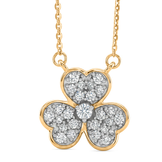 LUXURIANT DIAMOND - Lab Grown Diamant SI-GH Halskette ca. 50 cm 925 Silber Rhodiniert ca. 0,50 ct.