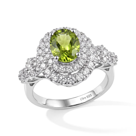 D'Joy AA, Moissanit Ring 925 Silber Rhodiniert (Größe 17.00) (10-16 Werktage Lieferzeit) ca. 1,94 ct