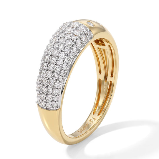 LUXURIANT DIAMOND - Lab Grown Diamant SI-GH Ring 925 Silber Rhodiniert (Größe 21.00) ca. 0,49 ct