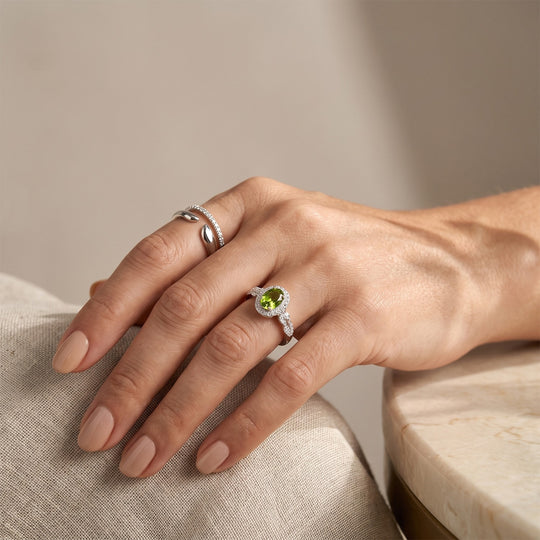 D'Joy AA, Moissanit Ring 925 Silber Rhodiniert (Größe 17.00) (10-16 Werktage Lieferzeit) ca. 1,73 ct