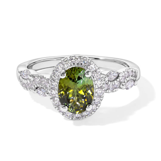 D'Joy AA, Moissanit Ring 925 Silber Rhodiniert (Größe 17.00) (10-16 Werktage Lieferzeit) ca. 1,73 ct