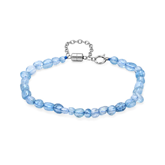 Santa Maria Farbe Aquamarin Armband ca. 20 cm 316L Edelstahl ca. 30.00 ct