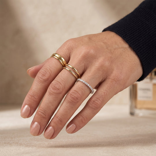 D'Joy Moissanit Ring, 925 Silber rhodiniert - 1,02 ct.