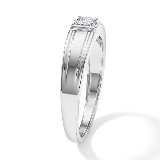 LUXURIANT DIAMOND - Lab Grown Diamant SI-GH Ring 925 Silber Rhodiniert (Größe 21.00) ca. 0.25 ct