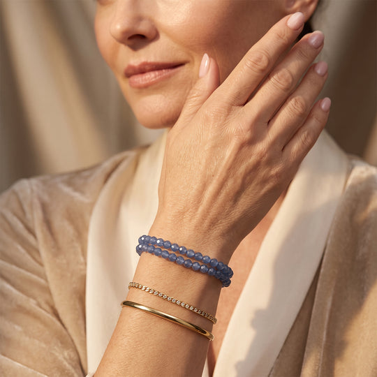 Santamaria Aquamarin Armband ca. 18 cm + 5 cm Extender 316L Edelstahl ca. 20,00 ct.