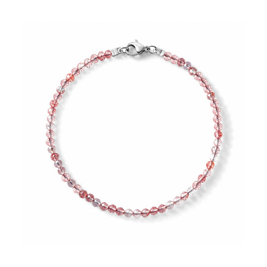 Goldenes Glasachat 19cm Armband, 316L Edelstahl - 10 ct.