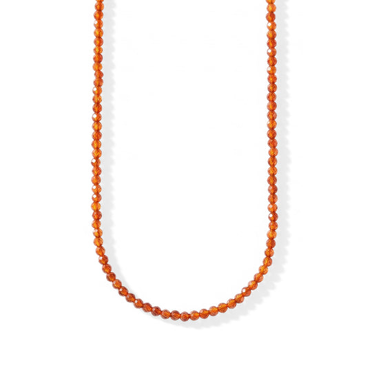 EVER TRUE Goldener Glasachat Halskette ca. 45 cm 316L Edelstahl ca. 25.00 ct