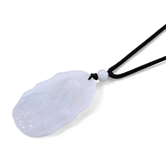 Flexible weiße Jade 76cm Halskette - 80 ct.