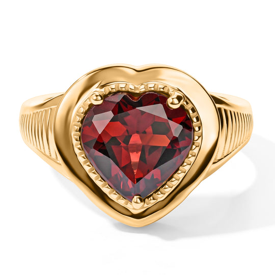 EVER TRUE Mosambik Granat Ring Reine Bronze (Größe 19.00) ca. 3,42 ct