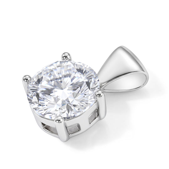 D'Joy Moissanit Anhänger 925 Silber Rhodiniert ca. 3,59 ct.