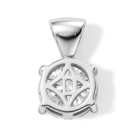 D'Joy Moissanit Anhänger 925 Silber Rhodiniert ca. 3,59 ct.
