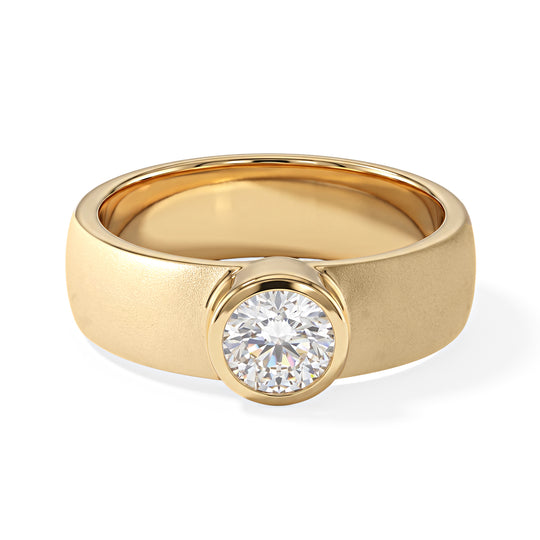 D'Joy Moissanit Ring 925 Silber Rhodiniert (Größe 19.00) ca. 1,00 ct