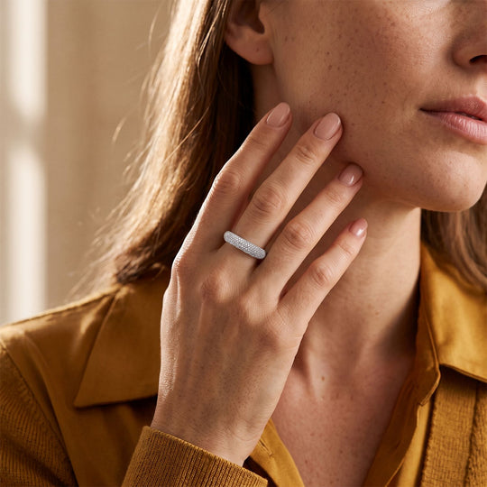 LUXURIANT DIAMOND - Lab Grown Diamant SI-GH Ring 925 Silber Rhodiniert (Größe 21.00) (10-15 Werktage Lieferzeit) ca. 1.50 ct