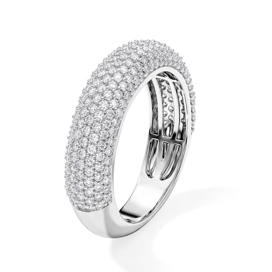 LUXURIANT DIAMOND - Lab Grown Diamant SI-GH Ring 925 Silber Rhodiniert (Größe 21.00) (10-15 Werktage Lieferzeit) ca. 1.50 ct