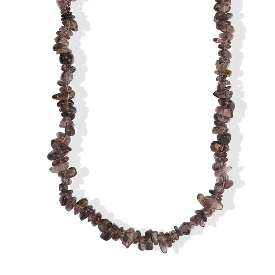 Rauchquarz Halskette 76 cm ca. 260.00 ct