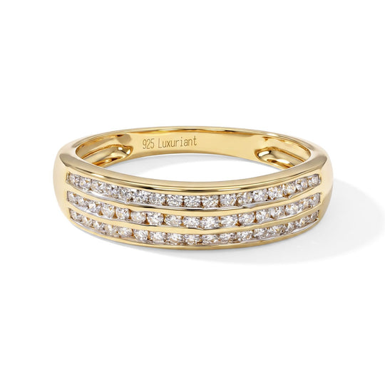 LUXURIANT DIAMOND - Lab Grown Diamant SI-GH Ring 925 Silber Rhodiniert (Größe 19.00) ca. 0,51 ct