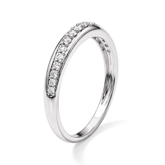 LUXURIANT DIAMOND - Lab Grown Diamant SI-GH Ring 925 Silber 750 Gelbgold vermeil (Größe 17.00) ca. 0,30 ct